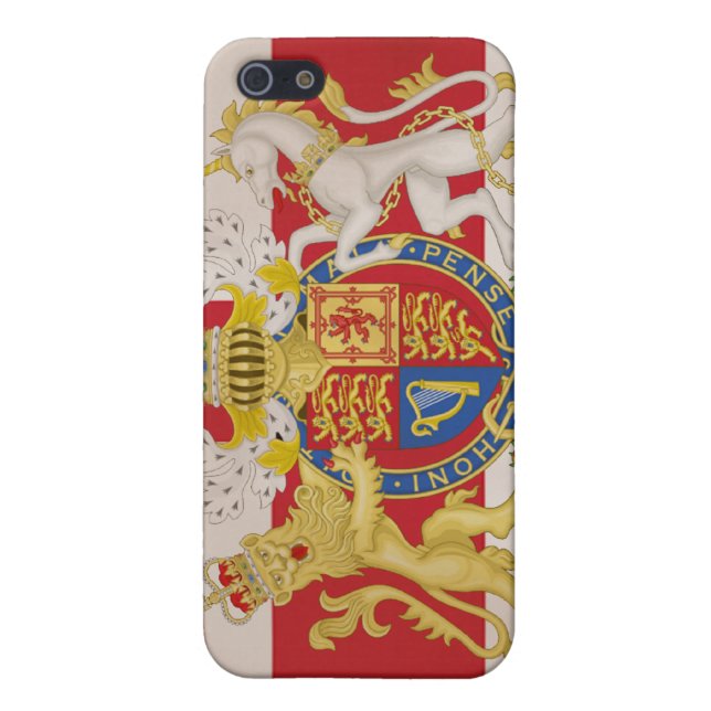英国国旗の旗の王室のな頂上 iPhoneケース (裏面)
