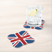 英国国旗の旗の結婚式 ペーパーコースター (インサイチュ)