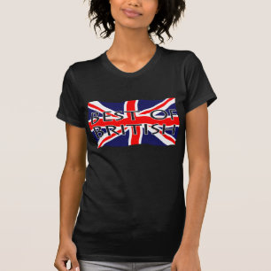 英国国旗の旗-イギリスのベスト Tシャツ