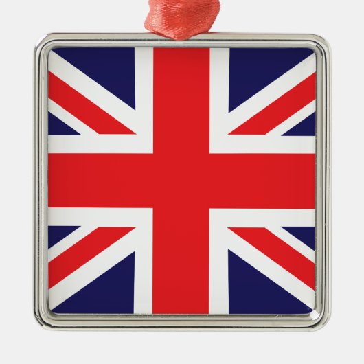 英国国旗の旗 メタルオーナメント (正面)