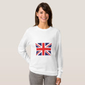 英国国旗の旗、 Tシャツ (正面フル)