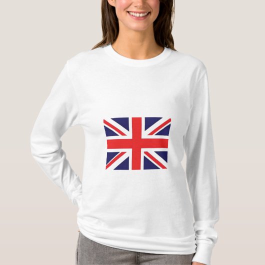 英国国旗の旗、 Tシャツ (正面)
