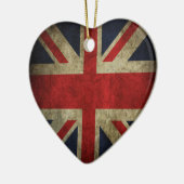 英国国旗の旧式なイギリスの旗イギリス セラミックオーナメント (左)