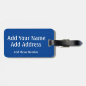 英国国旗の荷物タグ、ユニオンジャックバッグラベル ラゲッジタグ (裏面横)