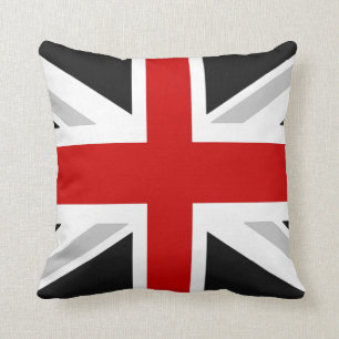 英国国旗の装飾用クッション（黒） クッション