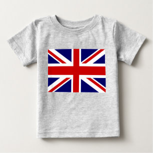英国国旗の赤ちゃん服  ユニオンジャックデザイン ベビーTシャツ
