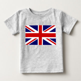 英国国旗の赤ちゃん服 |ユニオンジャックデザイン ベビーTシャツ