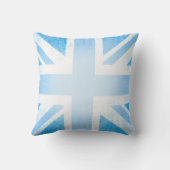 英国国旗の赤ちゃん青の枕 クッション (裏面)