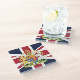 英国国旗の電話代 ガラスコースター