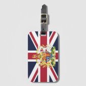 英国国旗の電話代 ラゲッジタグ (正面縦)