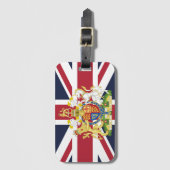 英国国旗の電話代 ラゲッジタグ (正面縦)