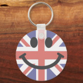 英国国旗の顔 キーホルダー (正面)