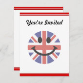 英国国旗の顔 招待状 (正面/裏面)