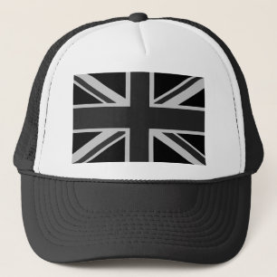 英国国旗の黒い帽子 キャップ