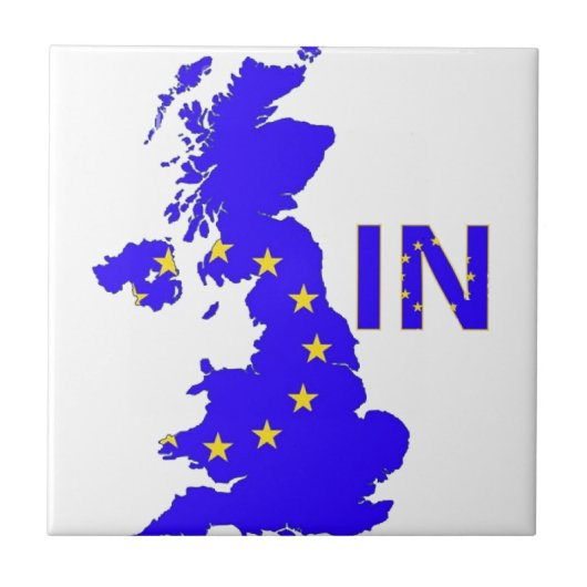 "英国国旗のBREXIT " タイル (正面)