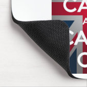 英国国旗のKeep Calm and Carry On マウスパッド (コーナー)