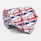 英国国旗のTシャツおよびギフトが付いているロンドンバス ネクタイ (ロール)