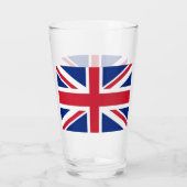 英国国旗を掲げた愛国的なガ統一されたラス杯 タンブラーグラス (裏面)