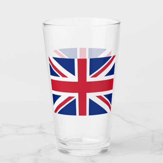 英国国旗を掲げた愛国的なガ統一されたラス杯 タンブラーグラス (裏面)
