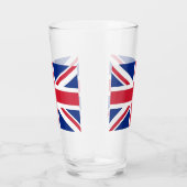 英国国旗を掲げた愛国的なガ統一されたラス杯 タンブラーグラス (右)