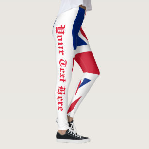 英国国旗イギリスあなたの文字 レギンス
