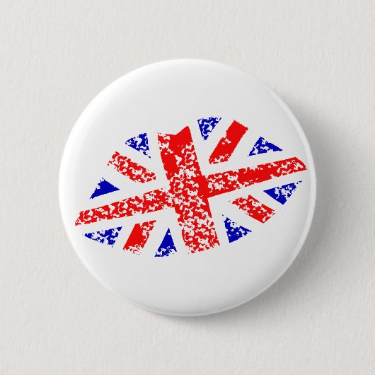 英国国旗イギリスこれに接吻します! ボタンのバッジ 缶バッジ (正面)