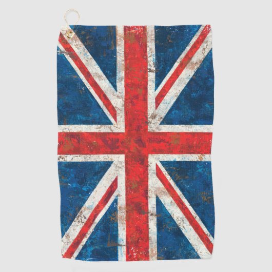 英国国旗イギリスイギリスの旗 ゴルフタオル (正面)