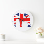 英国国旗イギリス象の時計 ラージ壁時計 (ホーム)