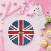 英国国旗クラシックなイギリスの旗 ペーパープレート (パーティー)