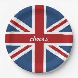 英国国旗クラシックなイギリスの旗 ペーパープレート