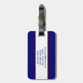 英国国旗パーソナライズされたのモダン旅行荷物 ラゲッジタグ (裏面縦)