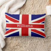 英国国旗パーソナライズされた ランバークッション (ブランケット)