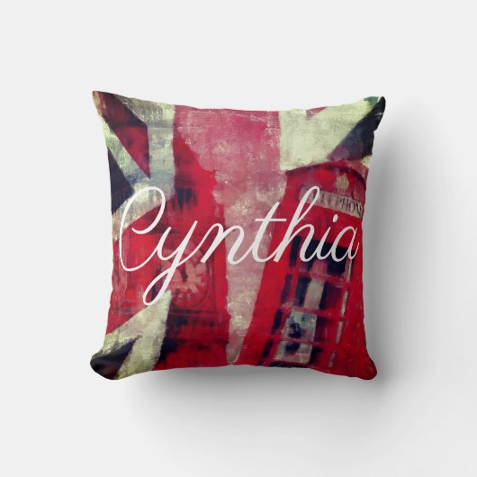 英国国旗掲示台枕 クッション (正面)