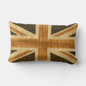 英国国旗木のイギリスの旗 ランバークッション (裏面)