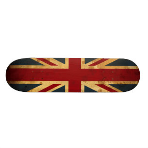 英国国旗汚されたイギリスの旗 スケートボード