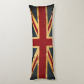 英国国旗汚されたイギリスの旗 ボディピロー (裏面 (縦))