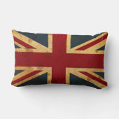 英国国旗汚されたイギリスの旗 ランバークッション (裏面)