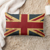 英国国旗汚されたイギリスの旗 ランバークッション (ブランケット)