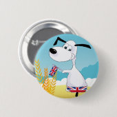 英国国旗犬 缶バッジ (正面&裏面)