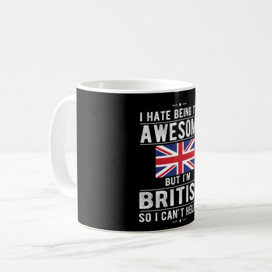 英国国旗素晴らしイギリス伝統 コーヒーマグカップ (正面左)