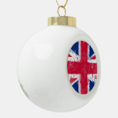 英国国旗統一されたまたはユニオンジャック セラミックボールオーナメント (左)
