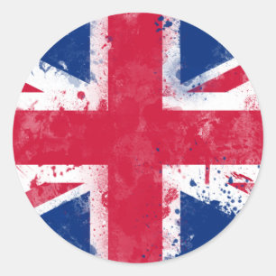 英国国旗統一されたまたはユニオンジャック ラウンドシール