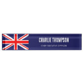 英国国旗統一された、国務局 デスクネームプレート (正面)