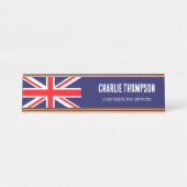 英国国旗統一された、国務局 デスクネームプレート (正面)