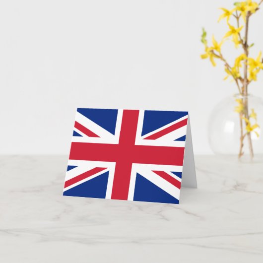 英国国旗 カード (黄色い花)