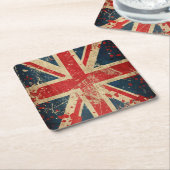 英国国旗 スクエアペーパーコースター (アングル)
