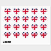 英国国旗 ハートシール (シート)