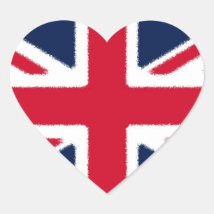 英国国旗 ハートシール