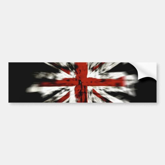 英国国旗 バンパーステッカー (正面)