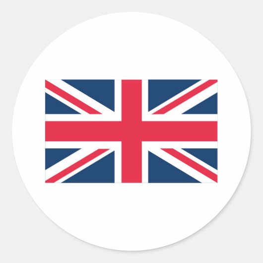 英国国旗 ラウンドシール (正面)